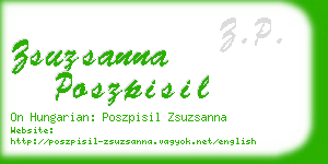 zsuzsanna poszpisil business card